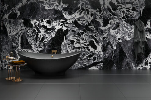 PORCELANATO NERO ANTICO POL 160X320 DECORTILES